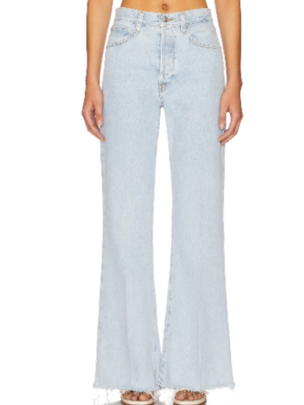 The Lax Jeans in Wisp Undone Fray | FRAME